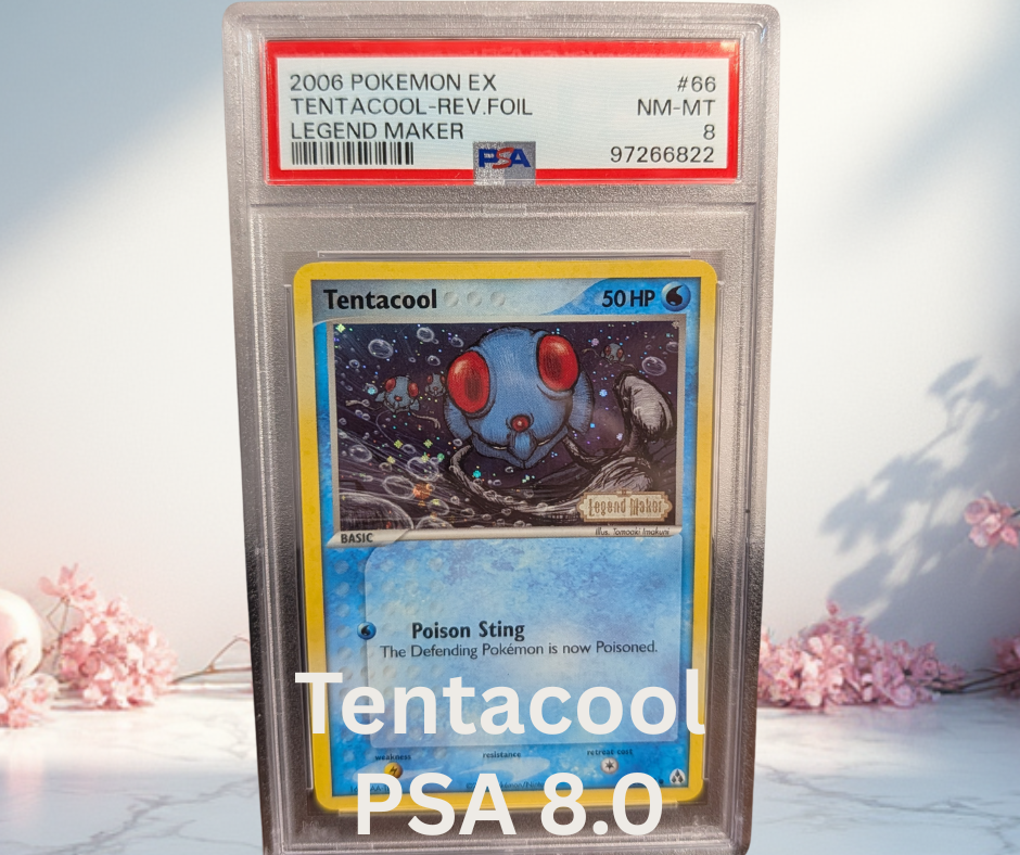 Pokemon Tentacool EX Legend Maker PSA 8