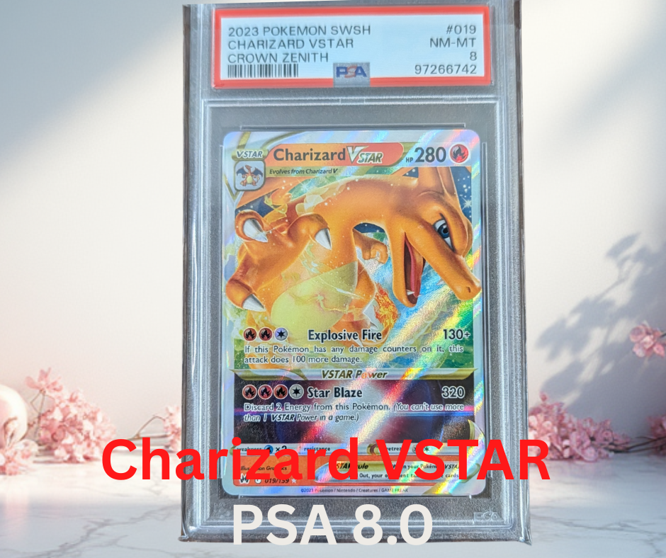 Pokemon Charizard VSTAR Crown Zenith PSA 8