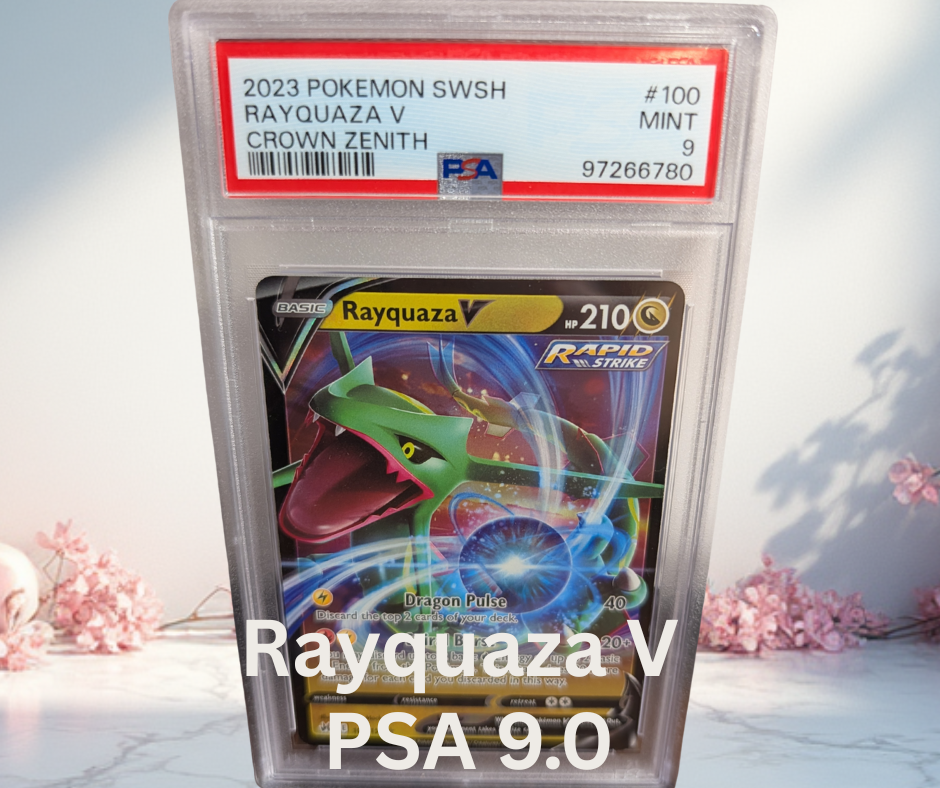 Pokemon Rayquaza V Evolving Skies PSA 9