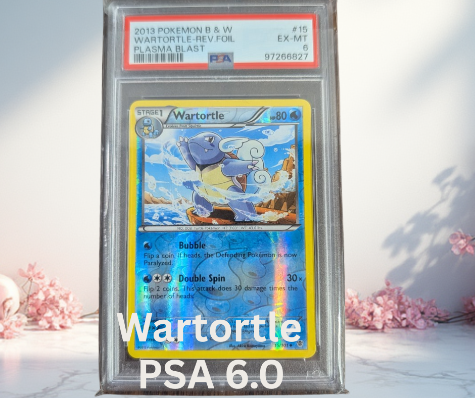 Pokemon Wartortle Plasma Blast PSA 6