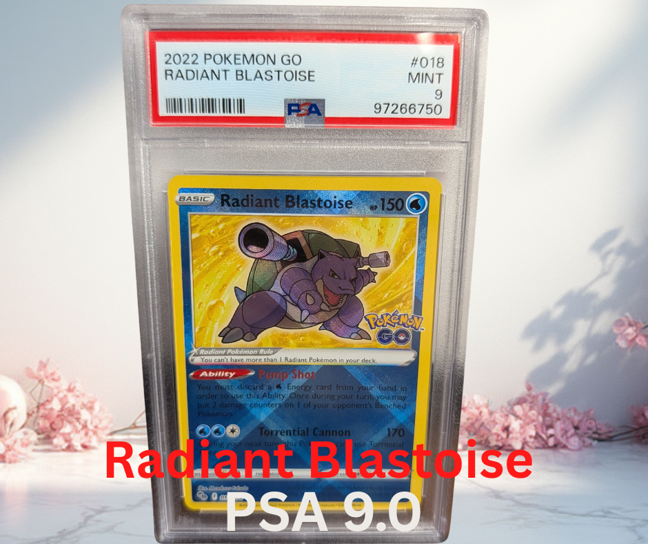 Pokemon Radiant Blastoise Pokemon Go PSA 9