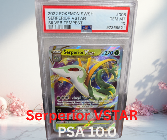Pokemon Serperior VSTAR Silver Tempest PSA 10