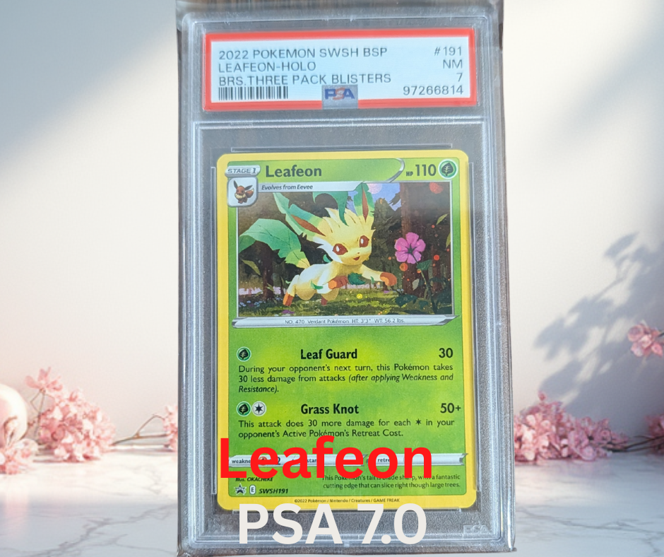 Pokemon Leafeon Sword & Shield Promo PSA 7