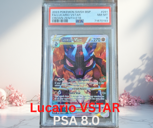 Pokemon Lucario VSTAR Sword & Shield Promo PSA 8