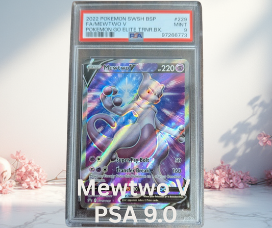 Pokemon Mewtwo V Sword & Shield Promo PSA 9