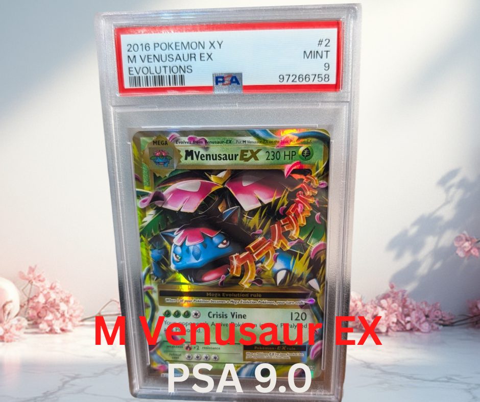 Pokemon M Venusaur EX Evolutions PSA 9