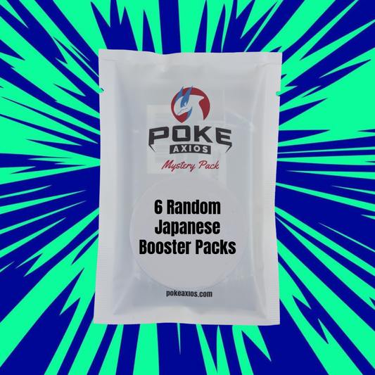 Poke Axios Mystery Pack – 6 Random Japanese Pokémon Booster Packs