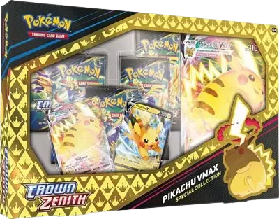 Pokemon Crown Zenith Set. New Sealed Pikachu VMAX Special Collection